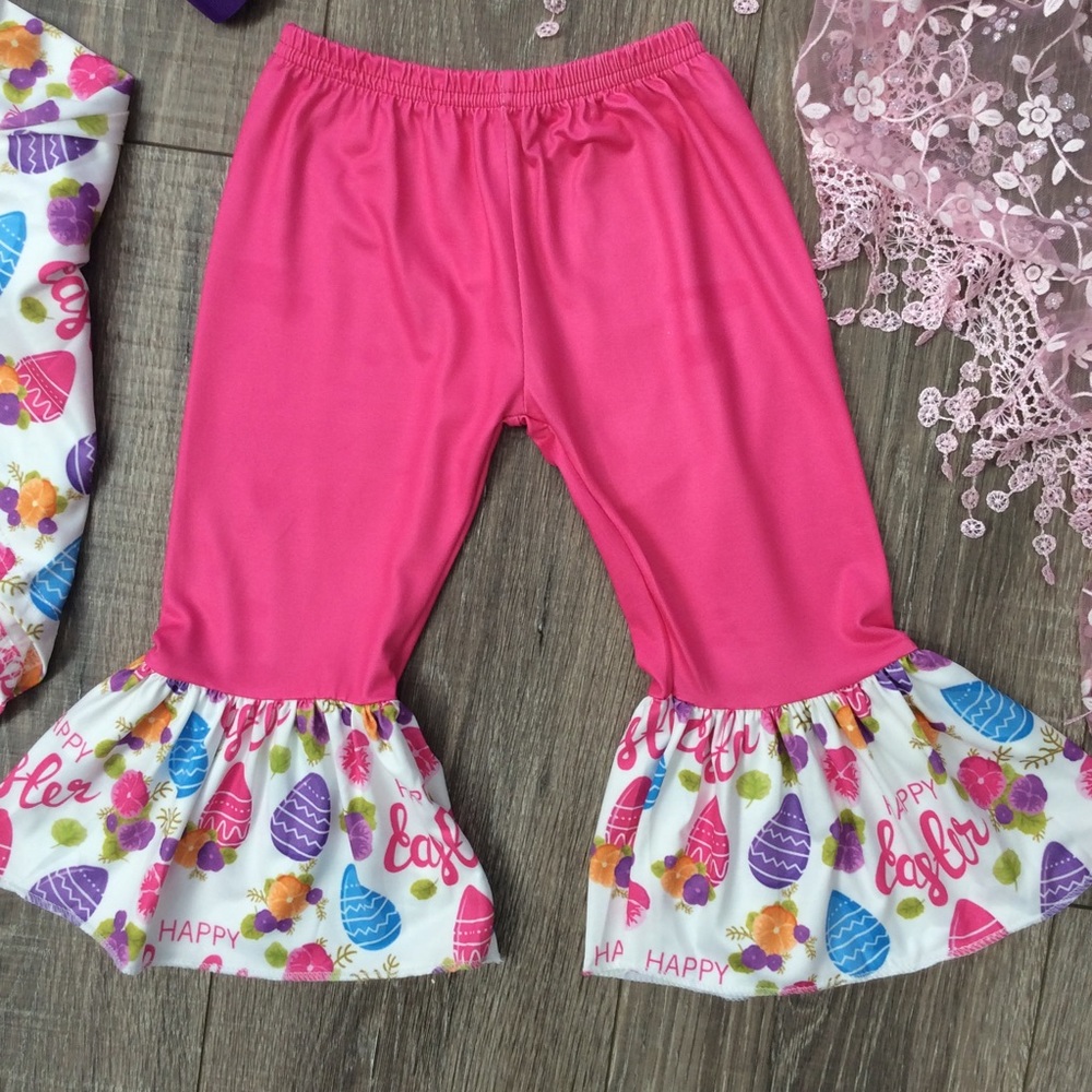 Boutique Girls Easter 2pc Ruffle Outfit - Picture 3 of 3
